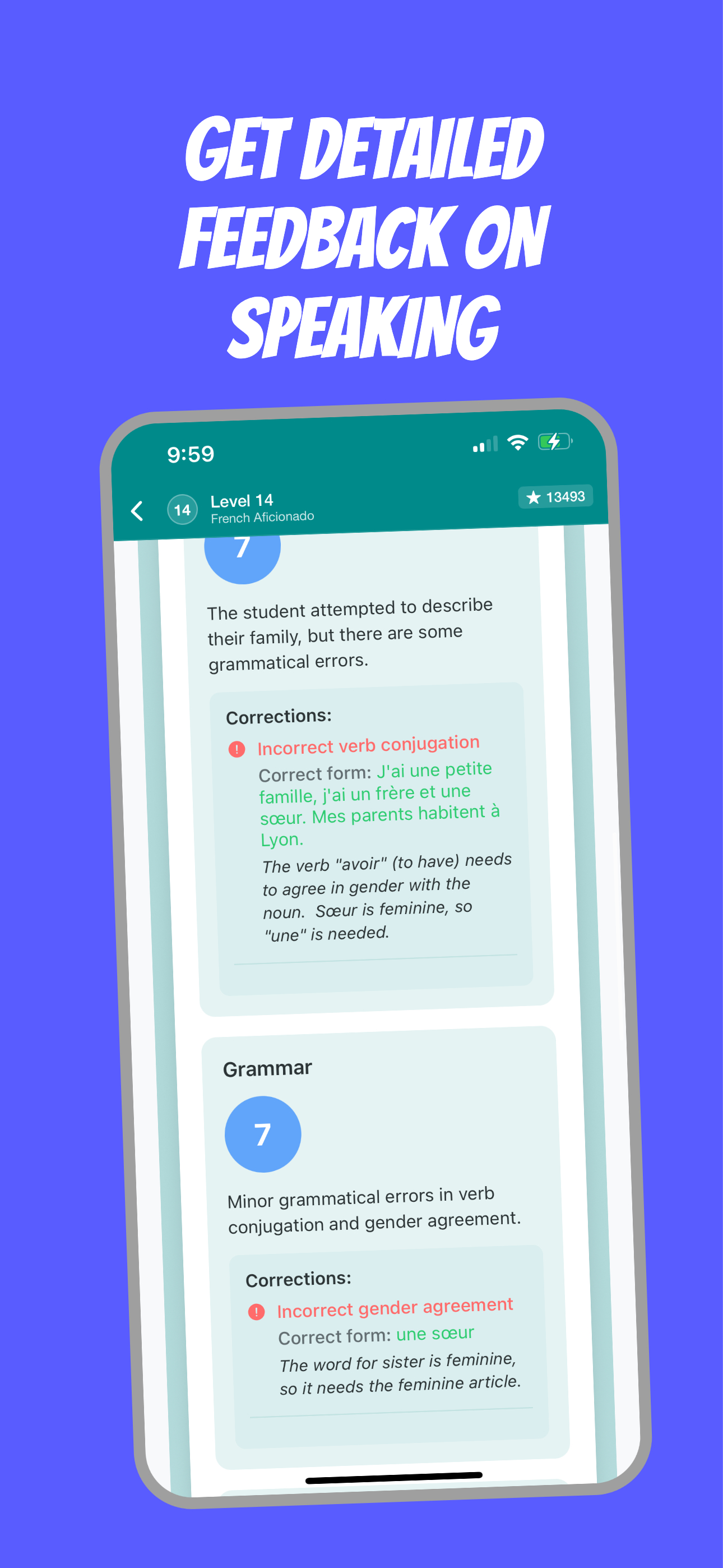 Get Detailed Feedback on Speaking